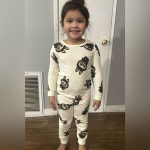 Labubu Kids Pajama Set cream
